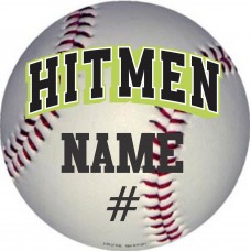 Hitmen Baseball Round Lawn sign